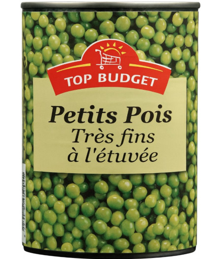 PETITS POIS TRES FINS A L'ETUVEE TOP BUDGET 560G