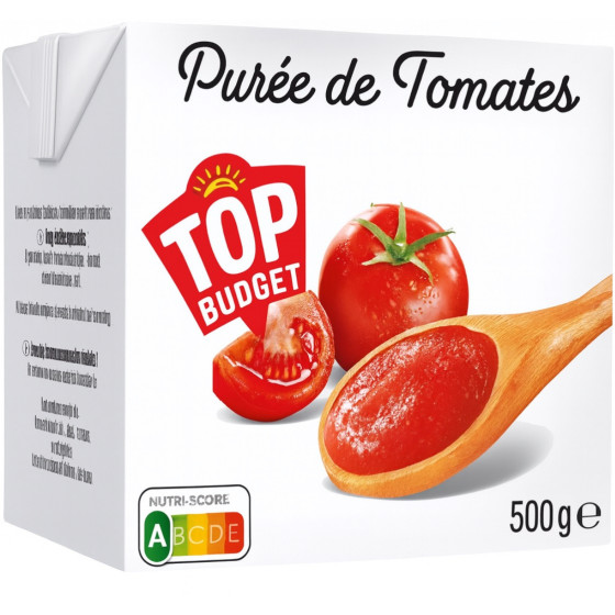 PUREE DE TOMATE TOP BUDGET 500G