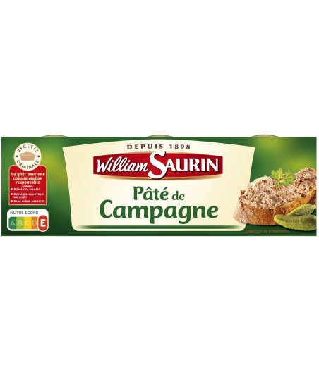 PATE DE CAMPAGNE WILLIAM SAURIN 234G