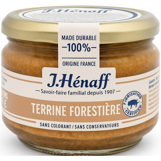 TERRINE FORESTIERE HENAFF 180G