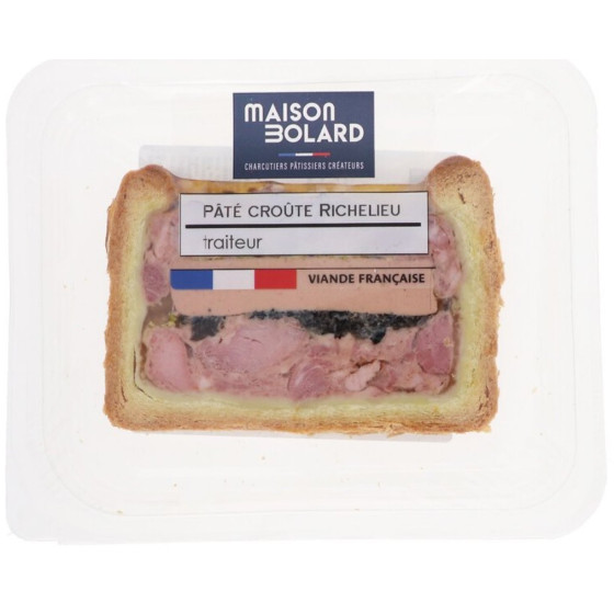 PATE CROUTE RICHELIEU BOLARD, 1 TRANCHE 100 G