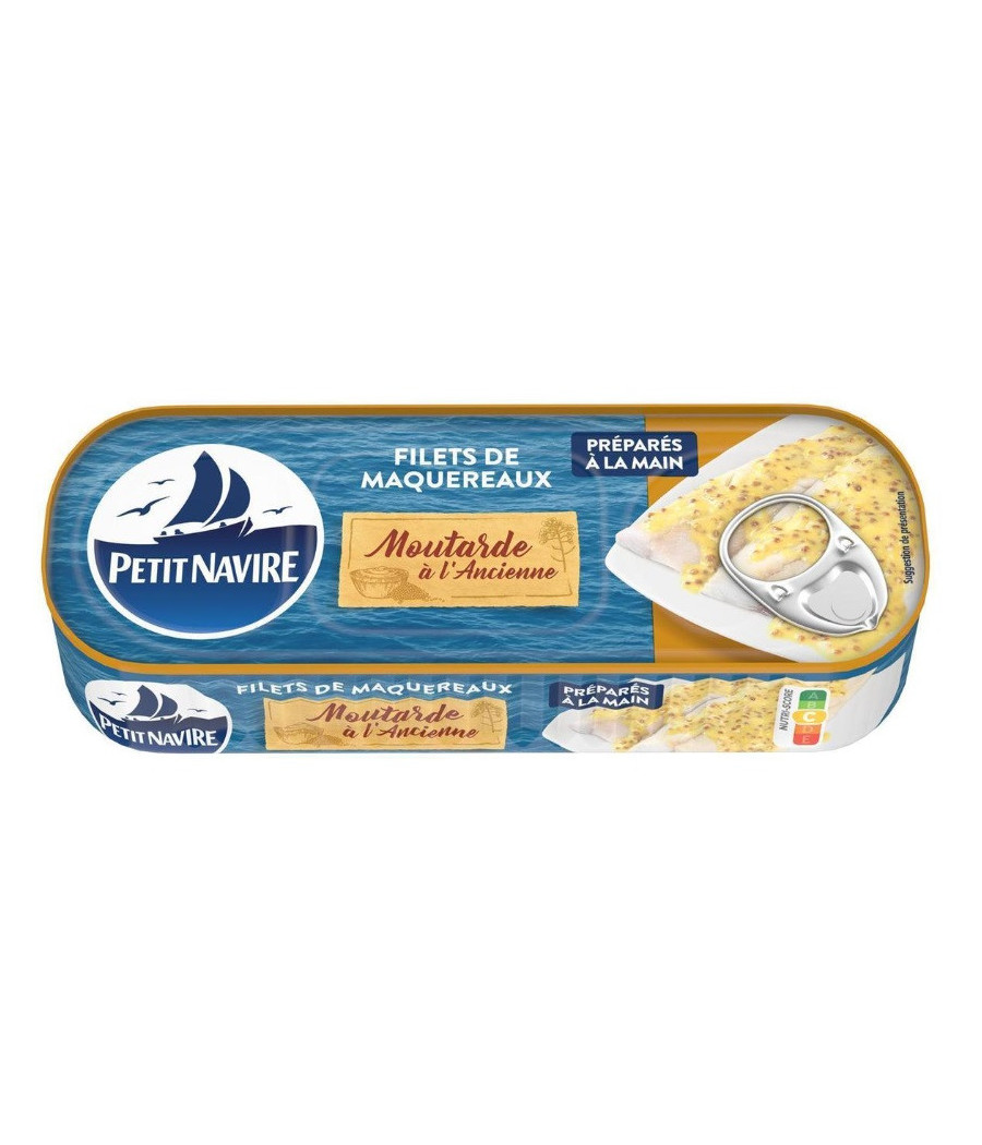 FILETS DE MAQUEREAUX A LA MOUTARDE A L'ANCIENNE 225G