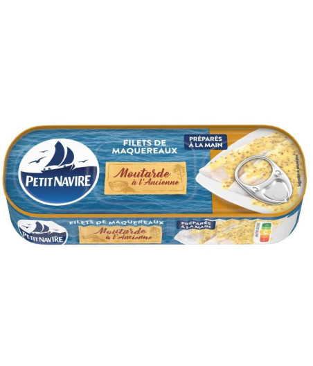 FILETS DE MAQUEREAUX A LA MOUTARDE A L'ANCIENNE 225G