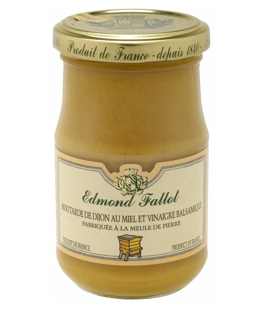 MOUTARDE DE DIJON AU MIEL ET VINAIGRE BALSAMIQUE EDMOND FALLOT 210G