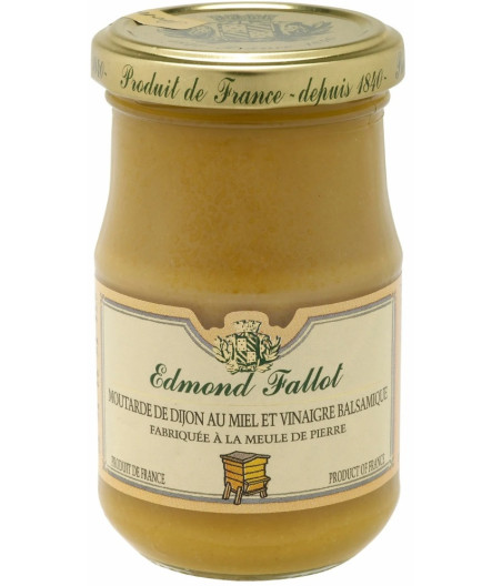 MOUTARDE DE DIJON AU MIEL ET VINAIGRE BALSAMIQUE EDMOND FALLOT 210G