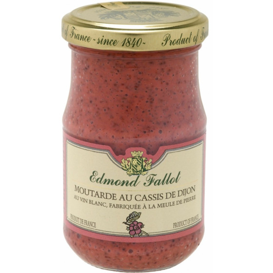 MOUTARDE AU CASSIS DE DIJON EDMOND FALLOT 205G