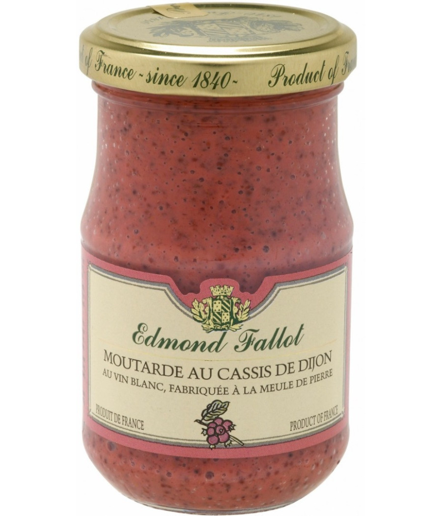 MOUTARDE AU CASSIS DE DIJON EDMOND FALLOT 205G