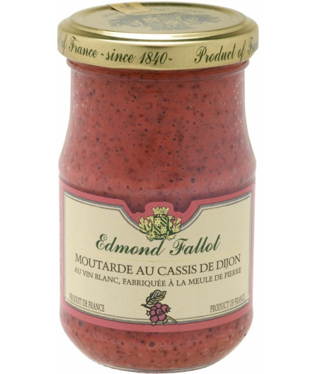 MOUTARDE AU CASSIS DE DIJON EDMOND FALLOT 205G