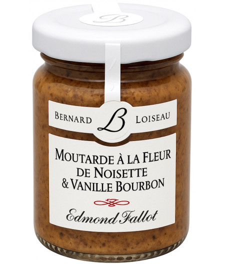 MOUTARDE A LA FLEUR DE NOISETTE & VANILLE BOURBON EDMOND FALLOT 100G
