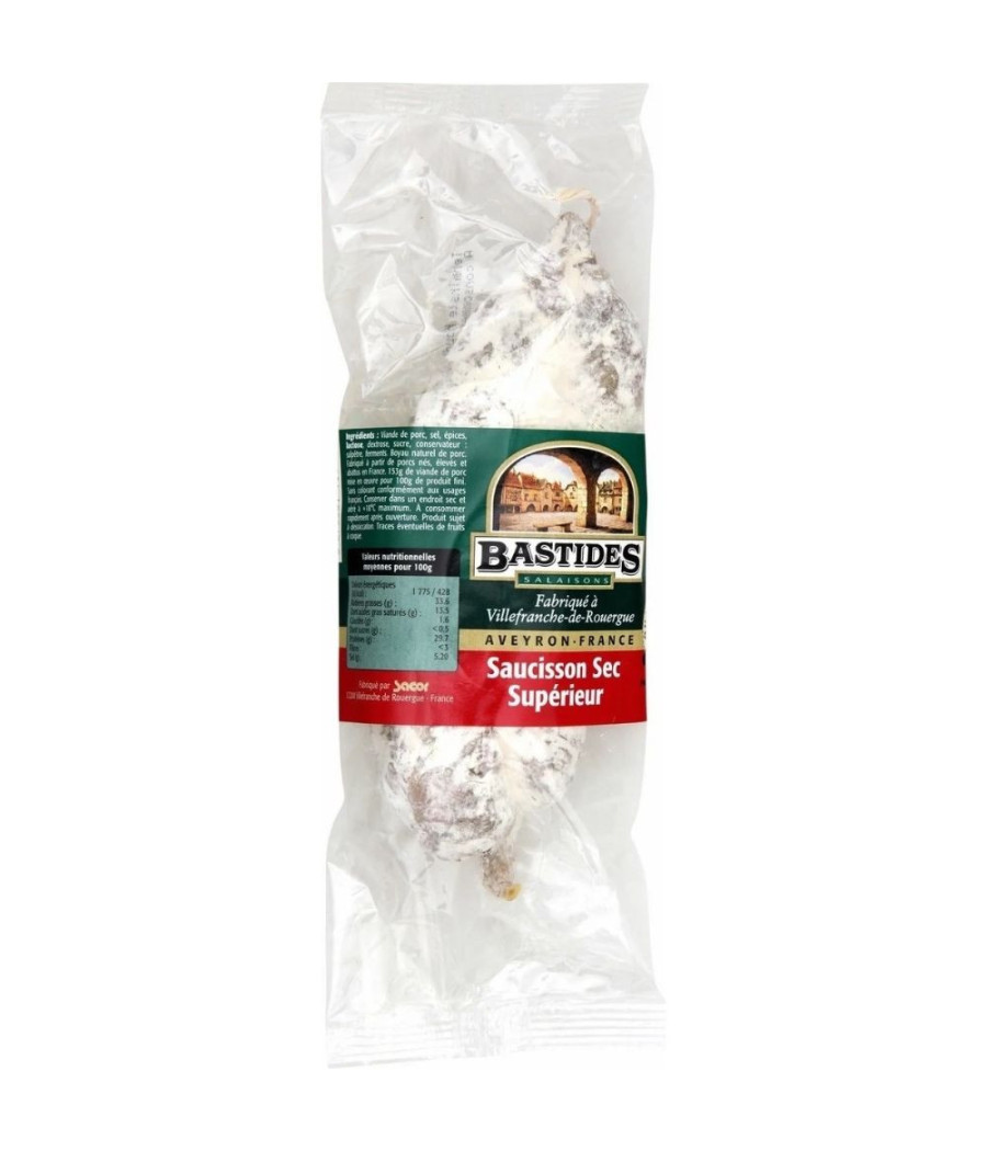SAUCISSON SEC SUPERIEUR BASTIDES SALAISONS 250G