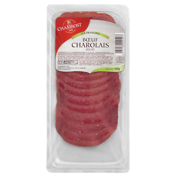 BOEUF CHAROLAIS SECHE SALAISONS CHAMBOST 60G