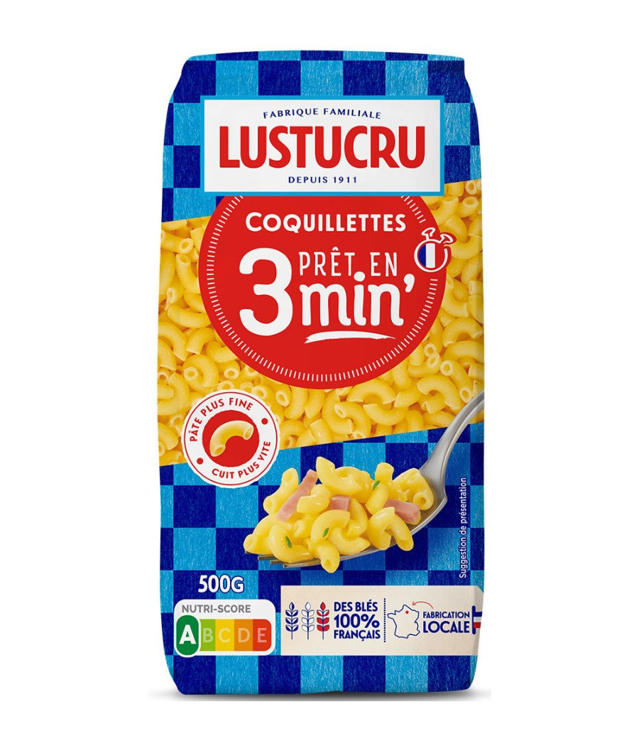 PATES COQUILETTES LUSTUCRU 500G