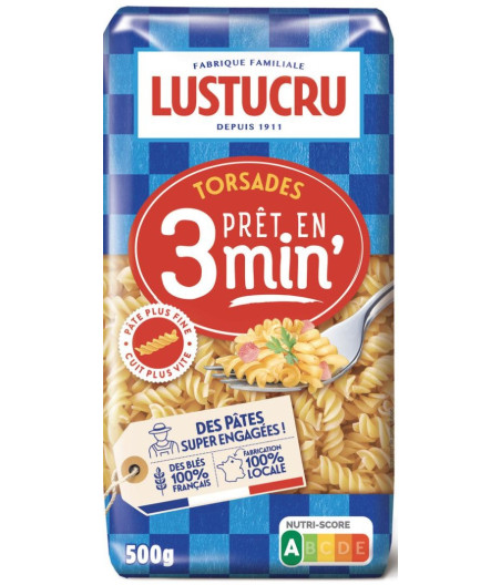 PATES TORSADE LUSTUCRU 500G