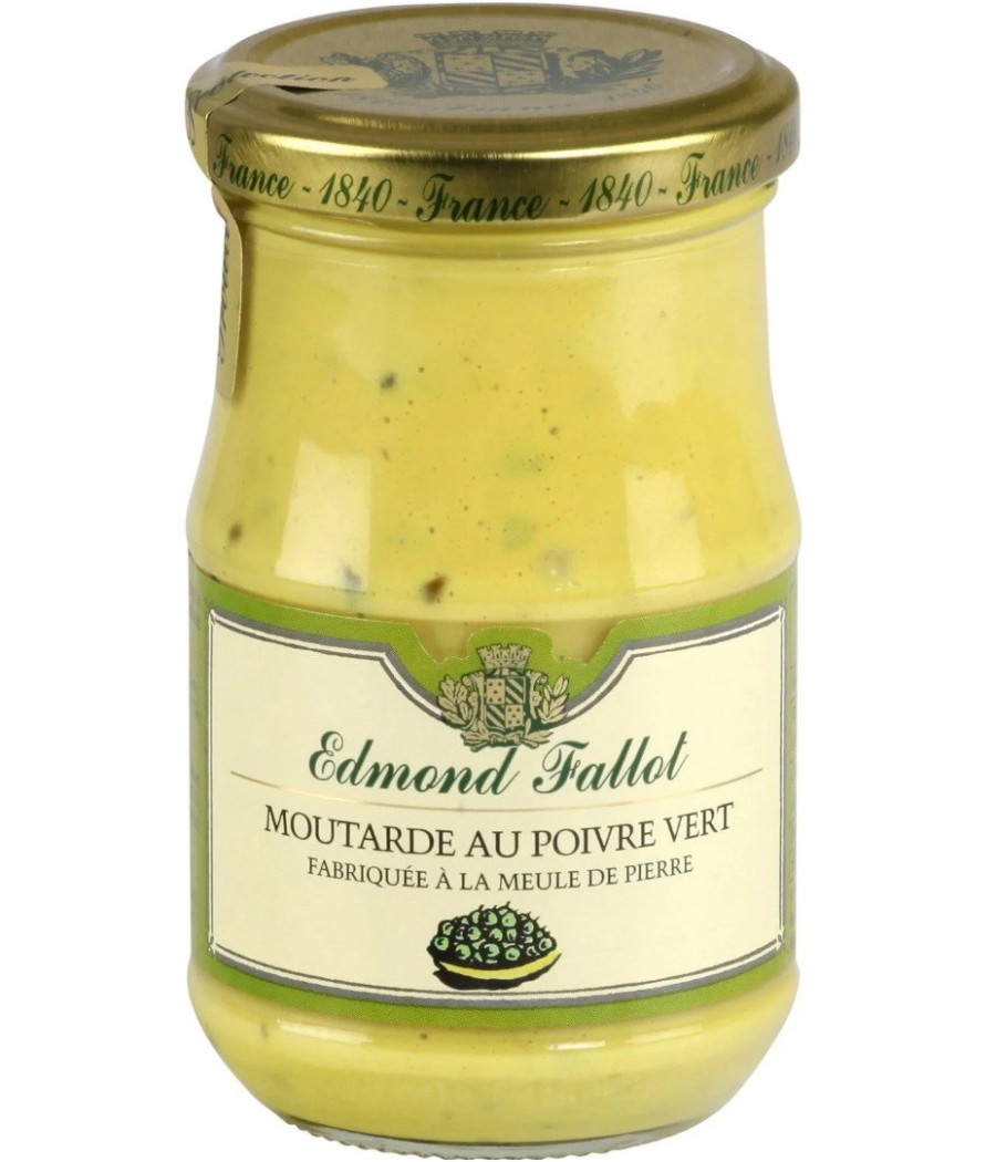 MOUTARDE AU POIVRE VERT EDMOND FALLOT 210G