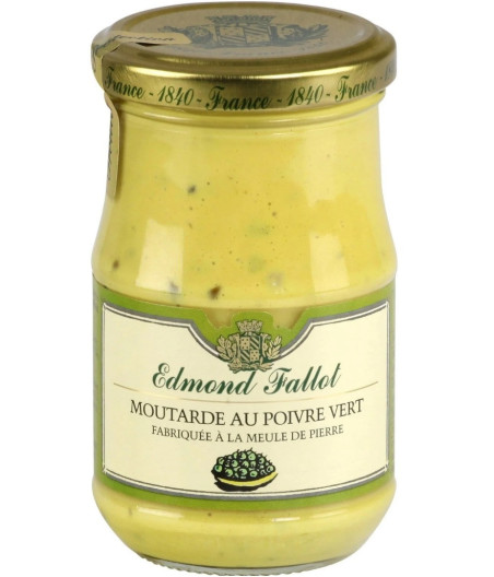 MOUTARDE AU POIVRE VERT EDMOND FALLOT 210G