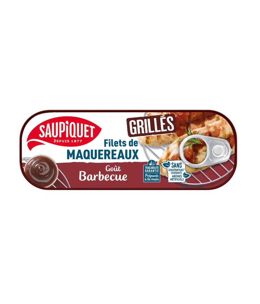 FILETS DE MAQUEREAUX GRILLES SAUCE BARBECUE 120G