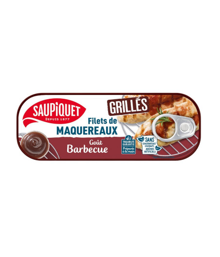 FILETS DE MAQUEREAUX GRILLES SAUCE BARBECUE 120G