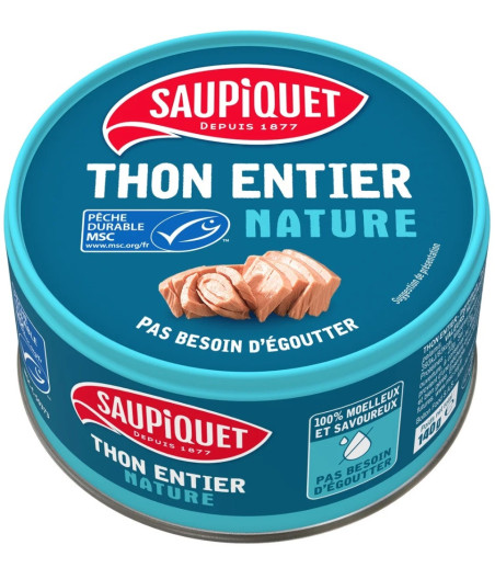 THON ENTIER NATURE SAUPIQUET 140G