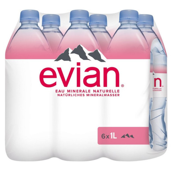 EVIAN 6X100CL PET 600 CL