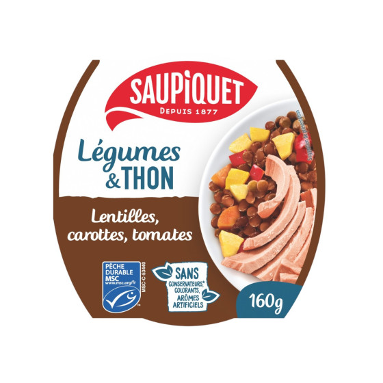SALADE LEGUMES ET THON 160 G