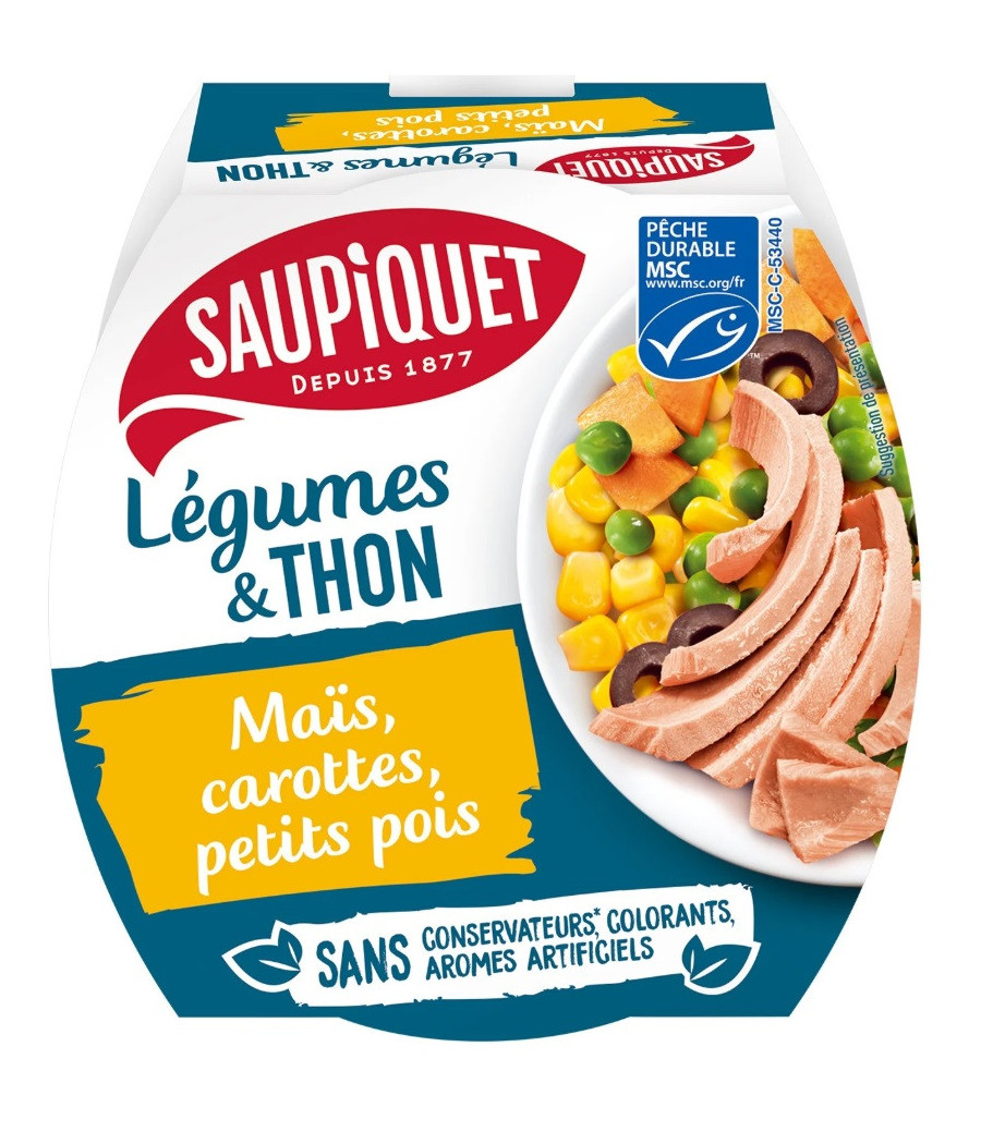 LEGUMES ET THON 160G