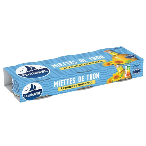 MIETTES DE THON (HUILE DE TOURNESOL)