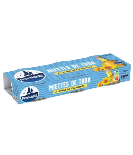 MIETTES DE THON (HUILE DE TOURNESOL)
