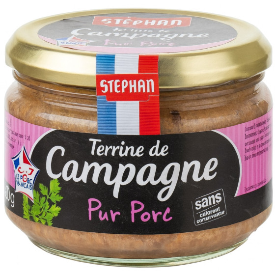 TERRINE DE CAMPAGNE PUR PORC STEPHAN 180G