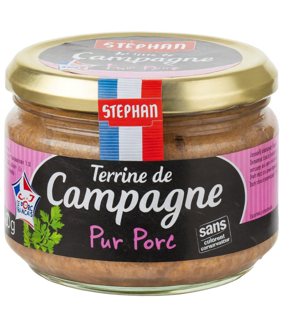 TERRINE DE CAMPAGNE PUR PORC STEPHAN 180G