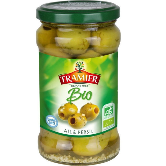 OLIVES VERTES BIO AIL & PERSIL TRAMIER 280G