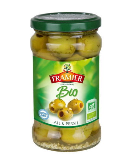 OLIVES VERTES BIO AIL & PERSIL TRAMIER 280G