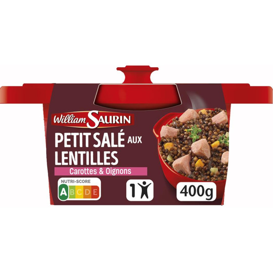 PETIT SALE AUX LENTILLES WILLIAM SAURIN 400G