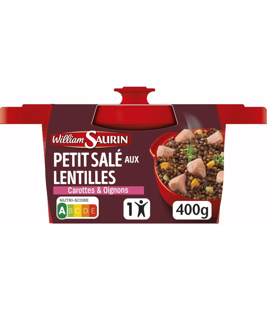 PETIT SALE AUX LENTILLES WILLIAM SAURIN 400G