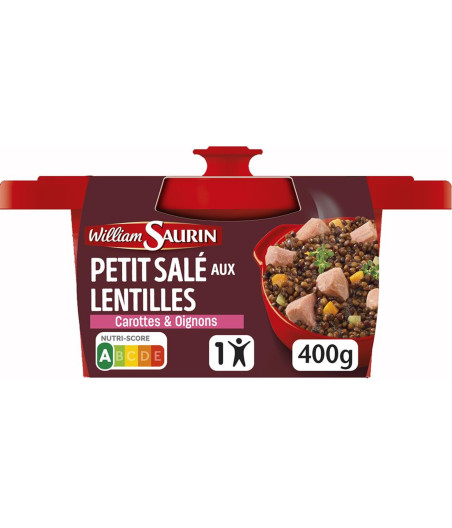 PETIT SALE AUX LENTILLES WILLIAM SAURIN 400G