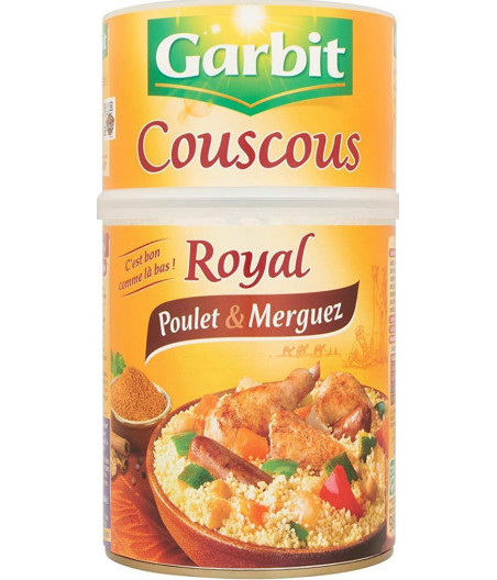 COUSCOUS ROYAL POULET & MERGUEZ GARBIT 980G
