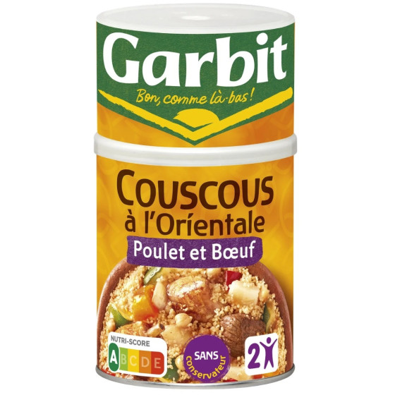 COUSCOUS A L'ORIENTALE POULET ET BOEUF GARBIT 980G