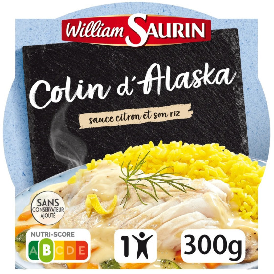 COLIN D'ALASKA SAUCE CITRON ET SON RIZ WILLIAM SAURIN 300G