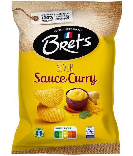 CHIPS BRETS SAVEUR SAUCE CURRY 125G