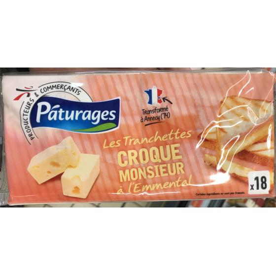 LES TRANCHETTES CROQUE MONSIEUR A L'EMMENTAL 340 G