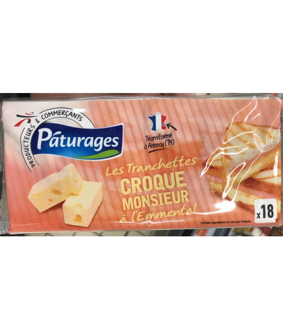 LES TRANCHETTES CROQUE MONSIEUR A L'EMMENTAL 340 G