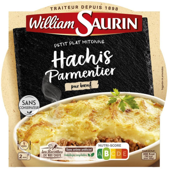HACHIS PARMENTIER PUR BOEUF WILLIAM SAURIN 300G