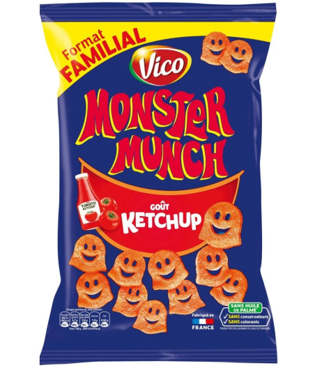 CHIPS VICO MONSTER MUNCH - GOUT KETCHUP 135G