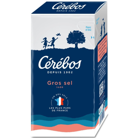 GROS SEL IODE CEREBOS 1KG