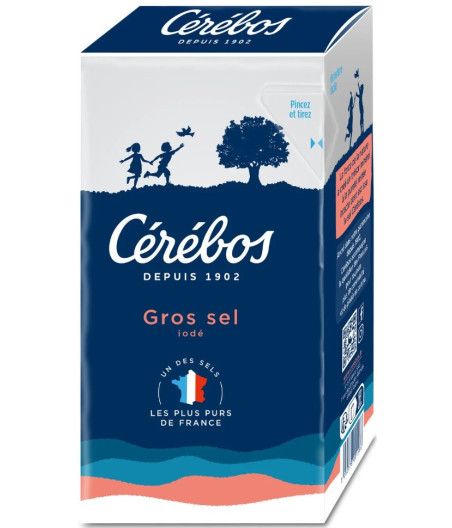 GROS SEL IODE CEREBOS 1KG