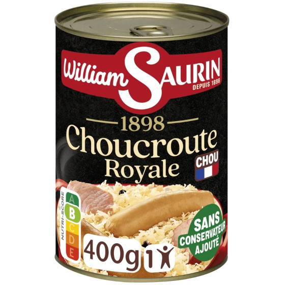 CHOUCROUTE ROYALE WILLIAM SAURIN 400G