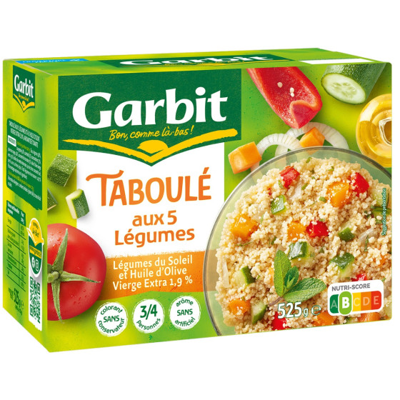 TABOULE AUX LEGUMES GARBIT 525G