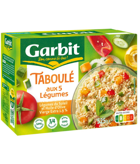 TABOULE AUX LEGUMES GARBIT 525G