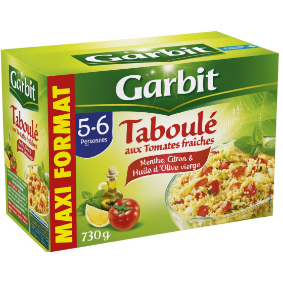 TABOULE AUX TOMATES GARBIT 730 G