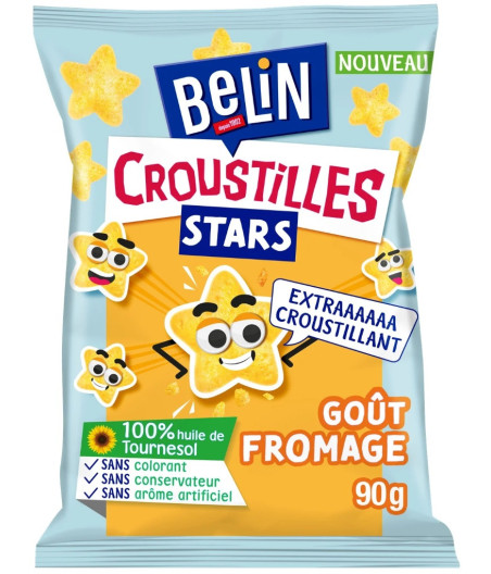 CHIPS BELIN CROUSTILLES STARS GOUT FROMAGE 90G