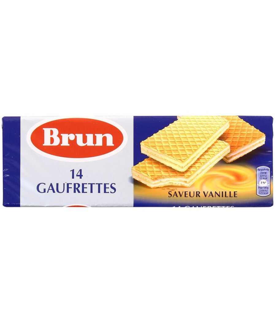 GAUFRETTES BRUN VANILLE 146G